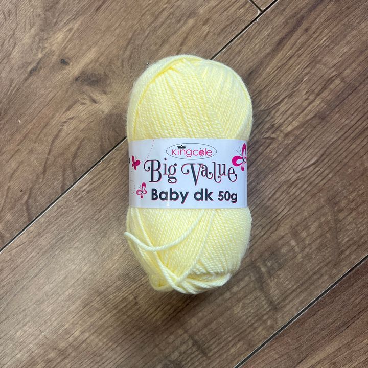 King Cole Big Value Baby Double Knit 50g - Various Shades