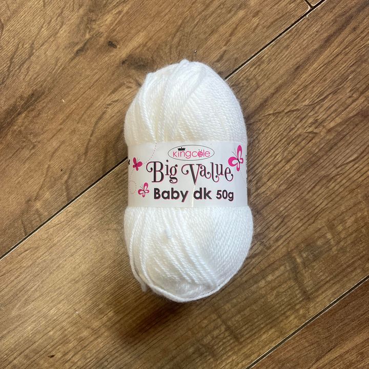King Cole Big Value Baby Double Knit 50g - Various Shades