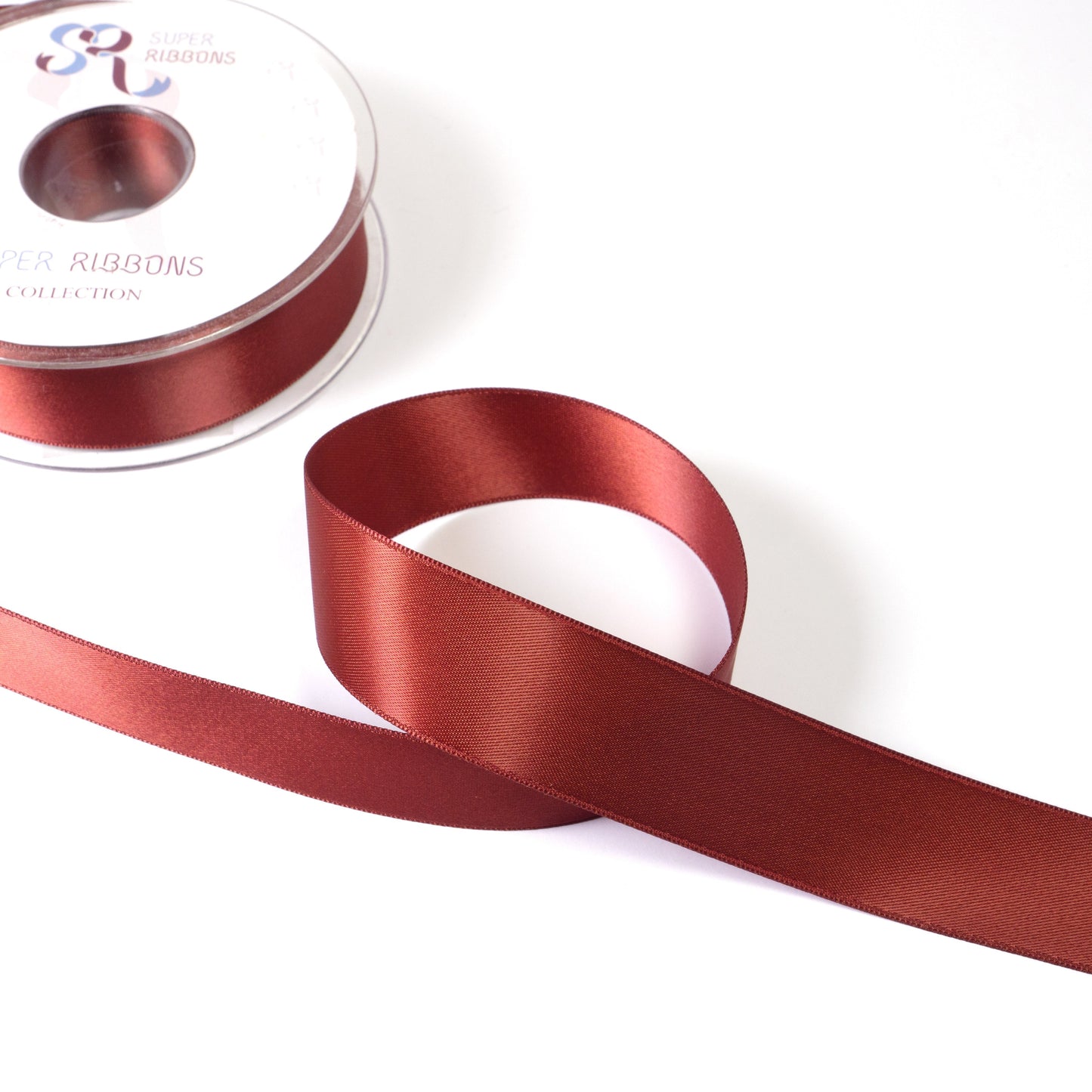 25mm Habico Double Satin Ribbon - Various Colours
