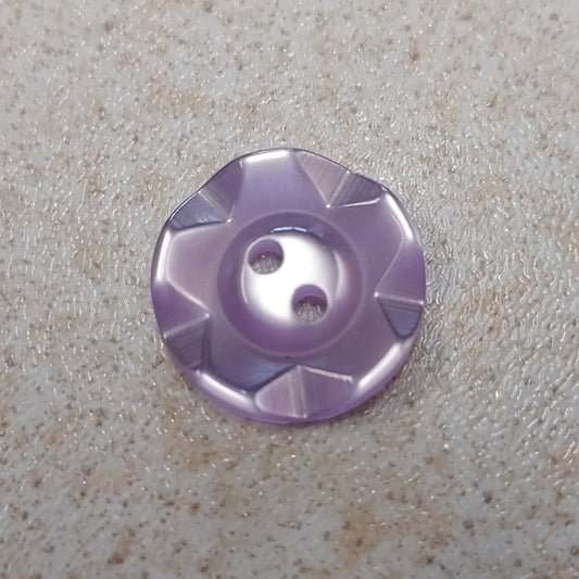 Lilac Dished Edge Button