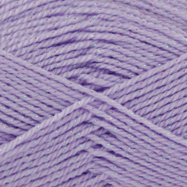 King Cole Baby Glitz Double Knitting Wool 100g - Lilac 1525