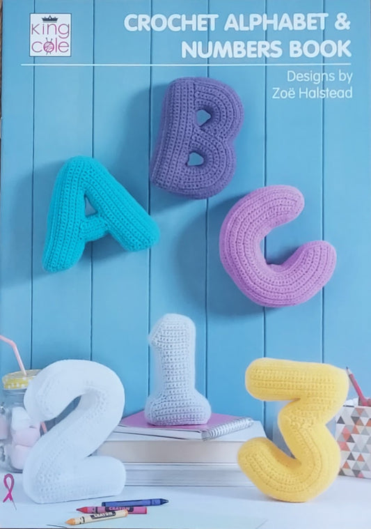 King Cole Crochet Alphabet and Number Pattern Book