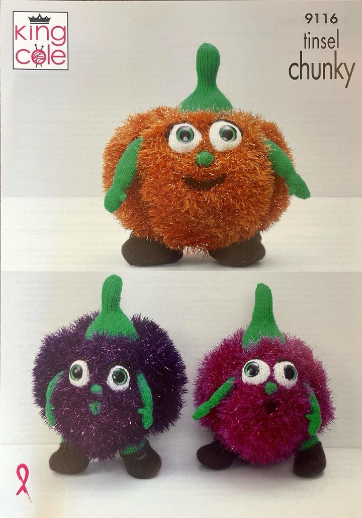 King Cole 9116 Novelty Pumpkin Chunky Knitting Pattern