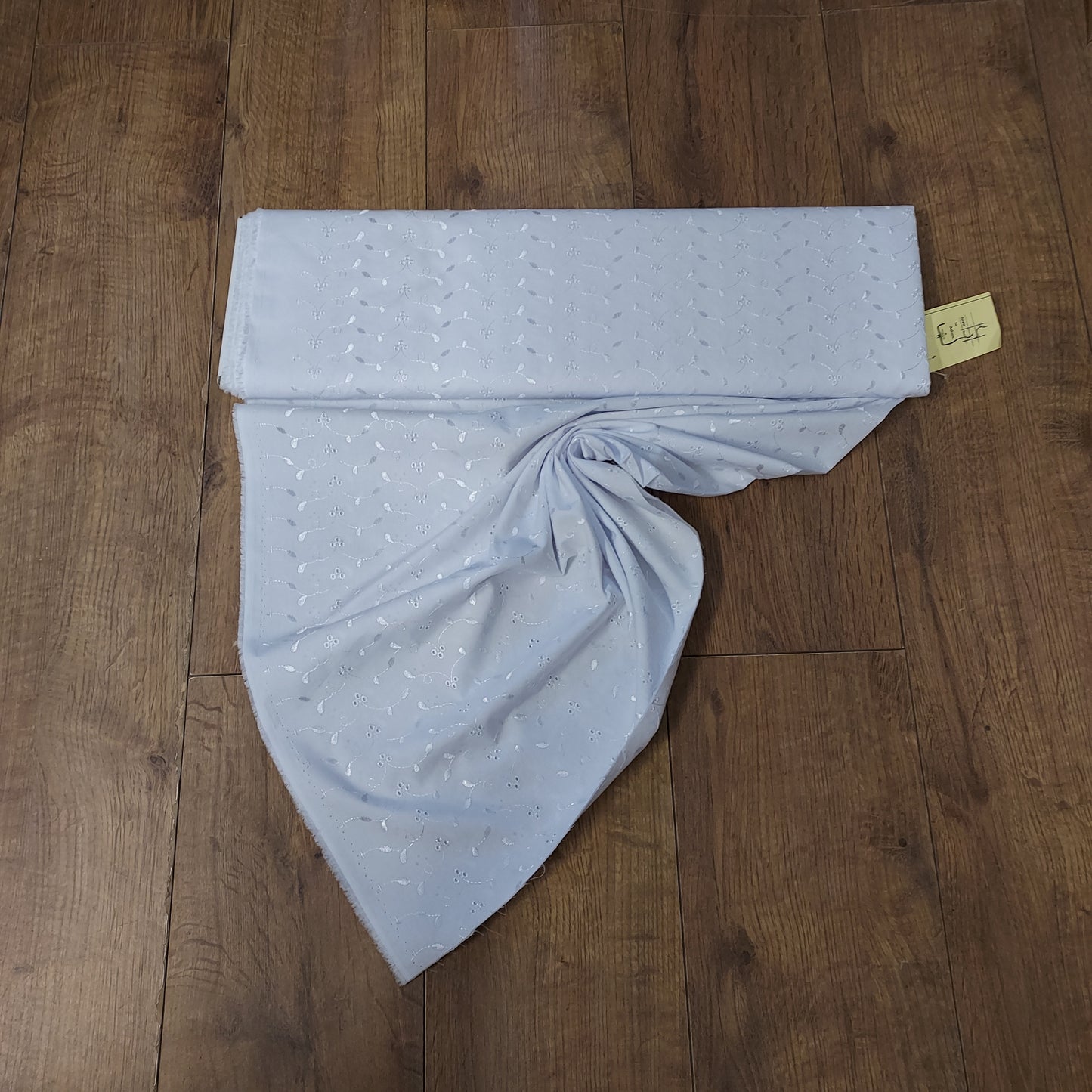 Broderie Anglais 3 Hole Poly Cotton Fabric - Various Shades