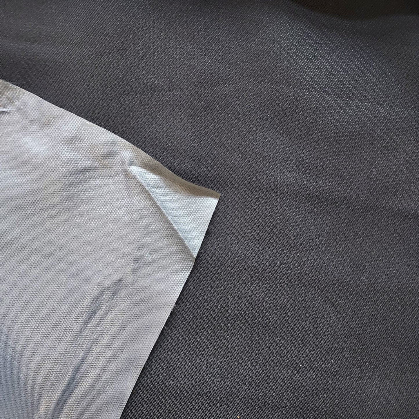 Black Riviera Waterproof Polyester Fabric