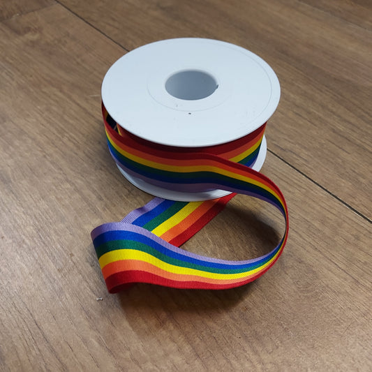 Rainbow Ribbon - Various Widths