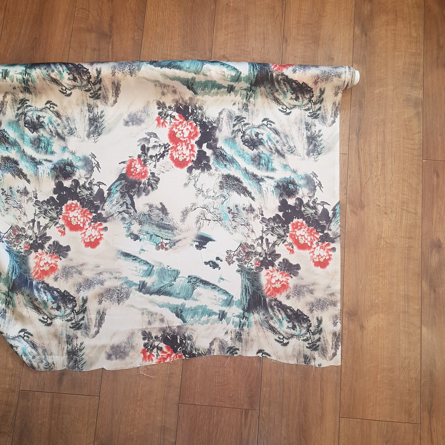 Digital Print Silky Satin Fabric - Various Prints