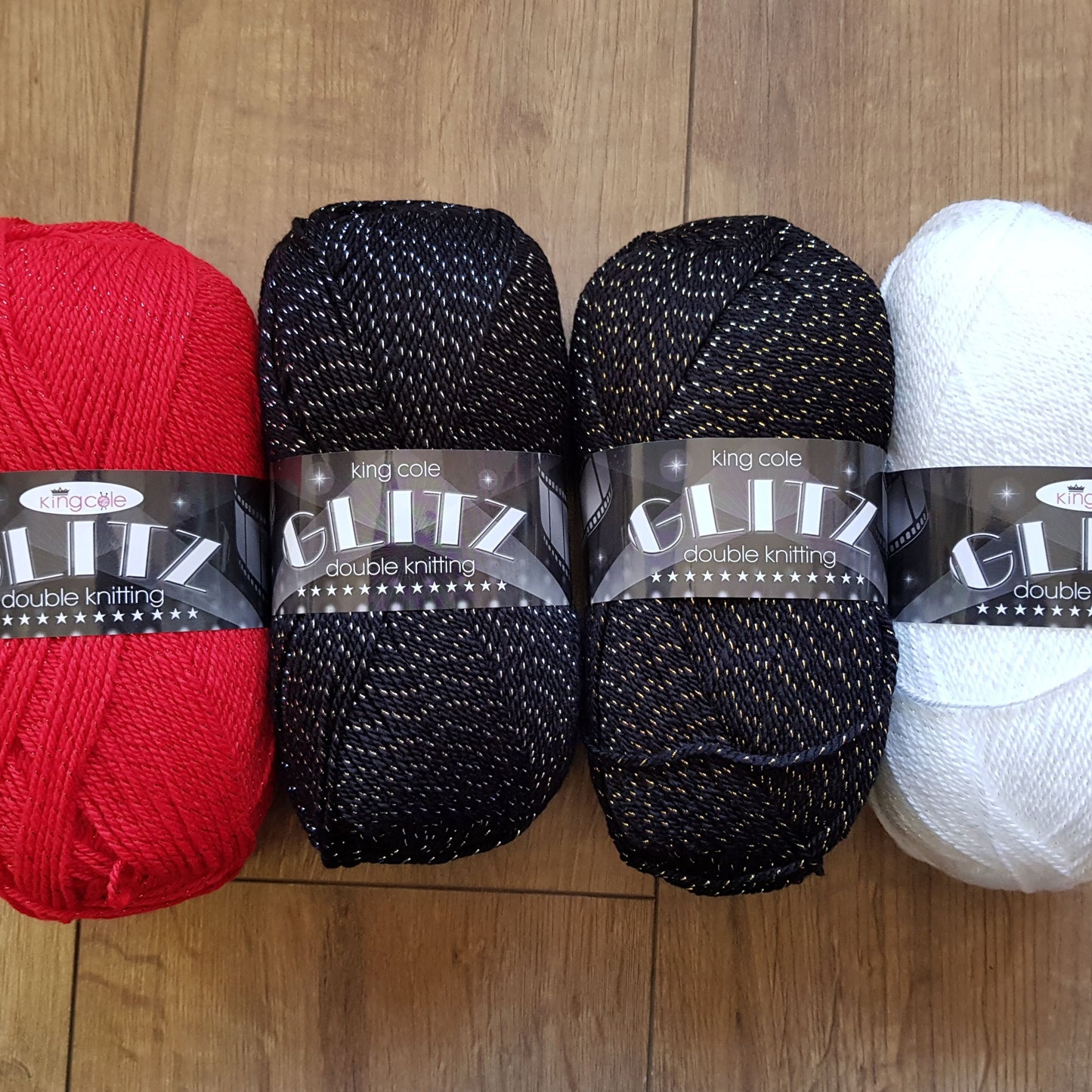 King Cole Glitz Double Knitting Wool 100g - Various Shades