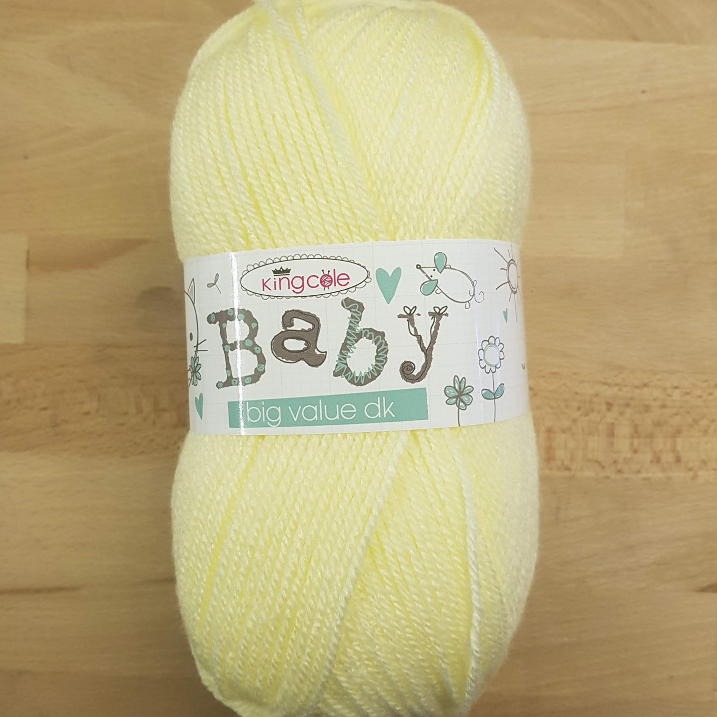 King Cole Big Value Baby Double Knit Wool 100g - Various Shades