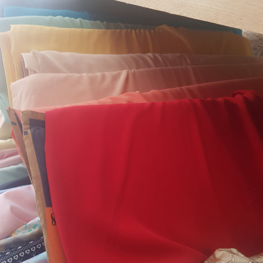 Chiffon Fabric - Various colours