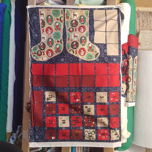 Christmas Stocking Cotton Panel Fabric