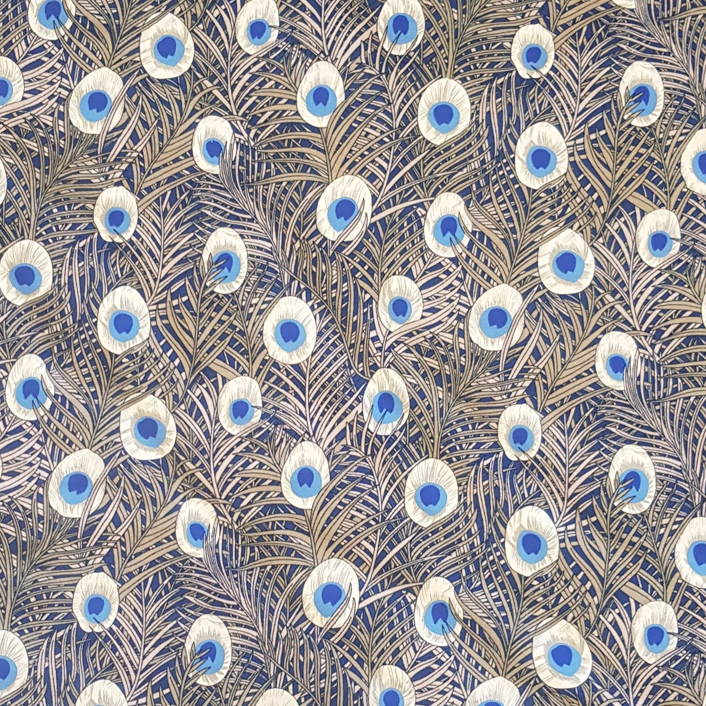 Peacock Tail Stretch Fabric - Various Colours