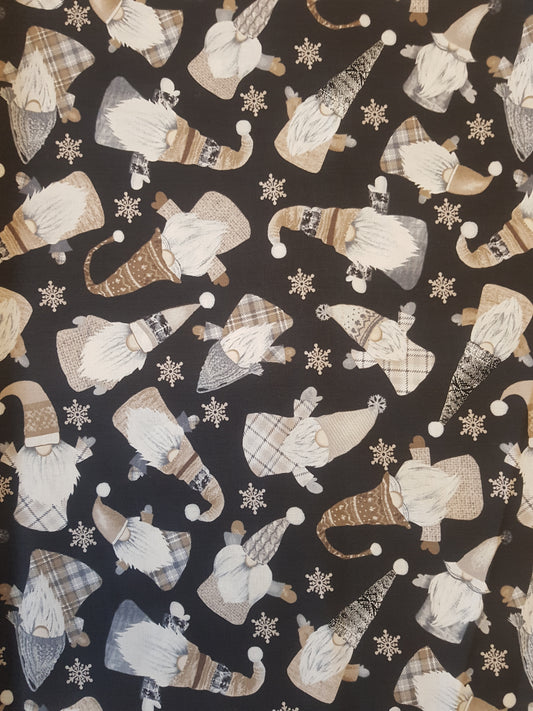 Timeless Treasures Holiday Gnome Cotton Fabric