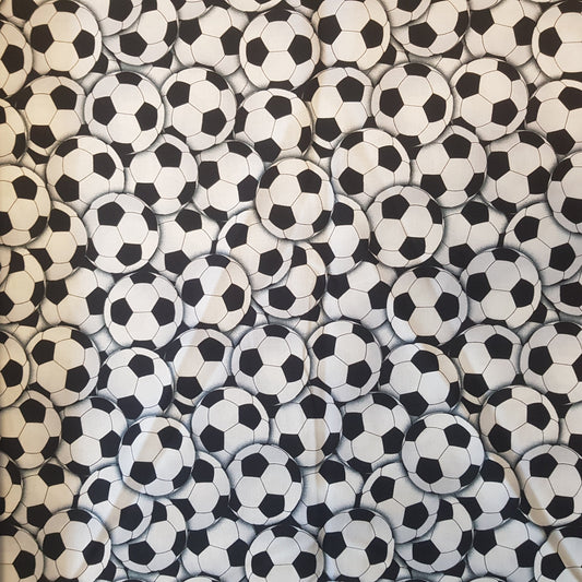 Timeless Treasures Packed Soccer Balls Cotton Fabric