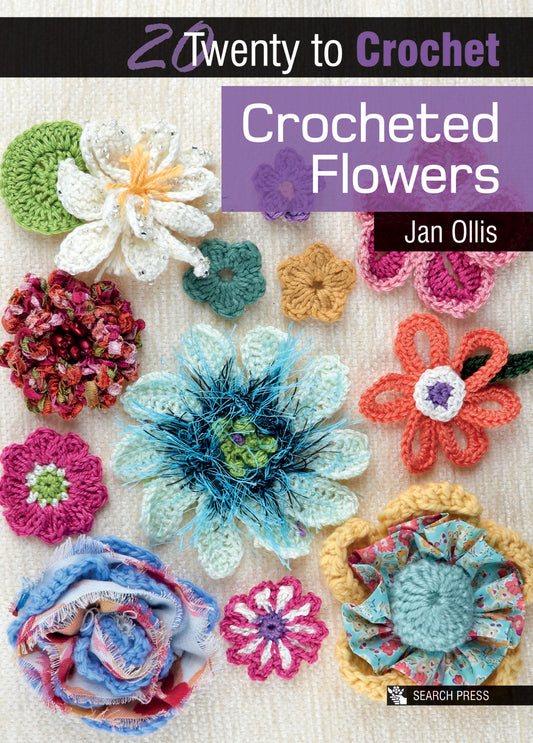 20 to Crocheted Flowers Pattern Book
