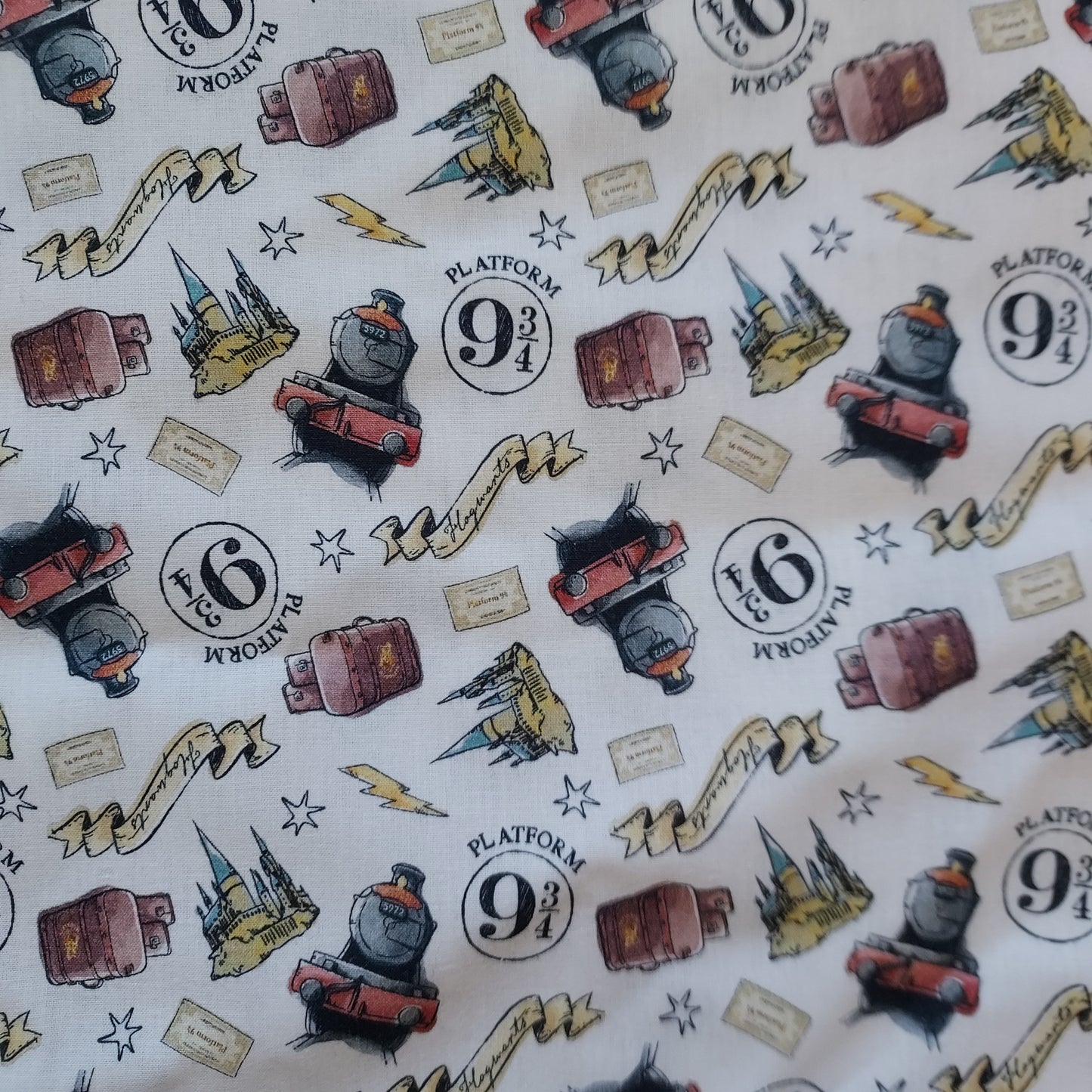 Harry Potter 9 and 3/4  Cotton Fabric