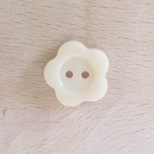 Plastic 2 Hole Flower Button - Various Colours