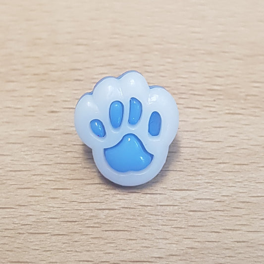 Plastic Paw Print Buttons