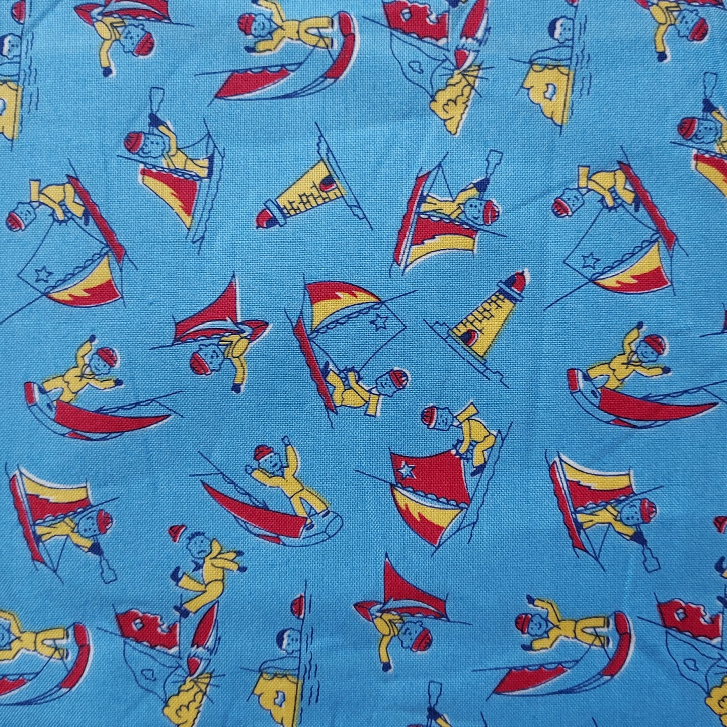 Boats and Lighthouses Toy Chest Cotton Fabric