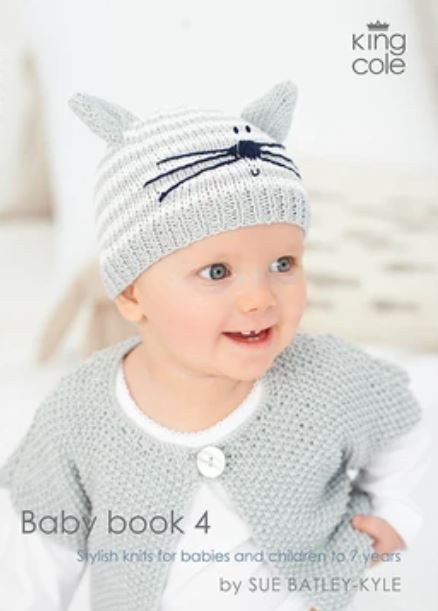King Cole Baby Book 4 DK Knitting Patterns Newborn to 7 years