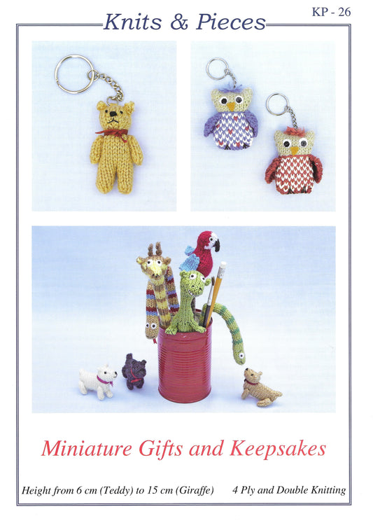 Knits & Pieces 26 Miniature Gifts & Keepsakes DK & 4ply Knitting Pattern