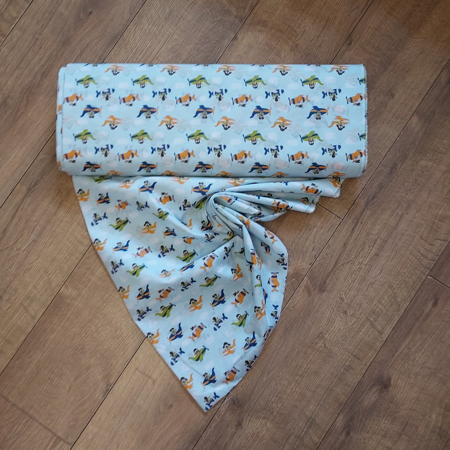 Dogs In Planes Polycotton Fabric