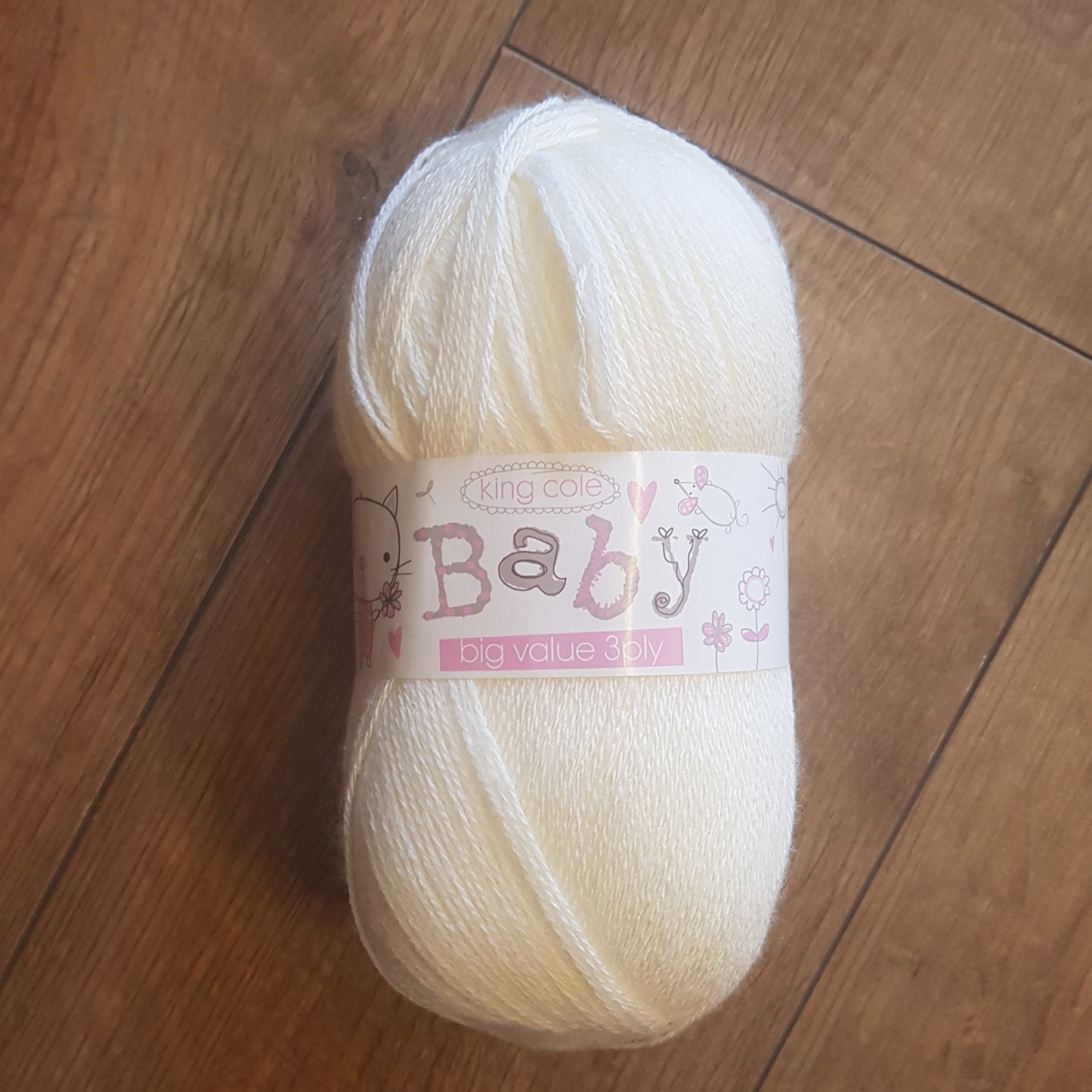 King Cole Big Value Baby 3ply Wool 100g - Various Shades