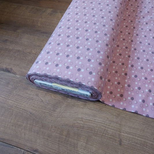 Dusky Pink Dots Jersey Fabric