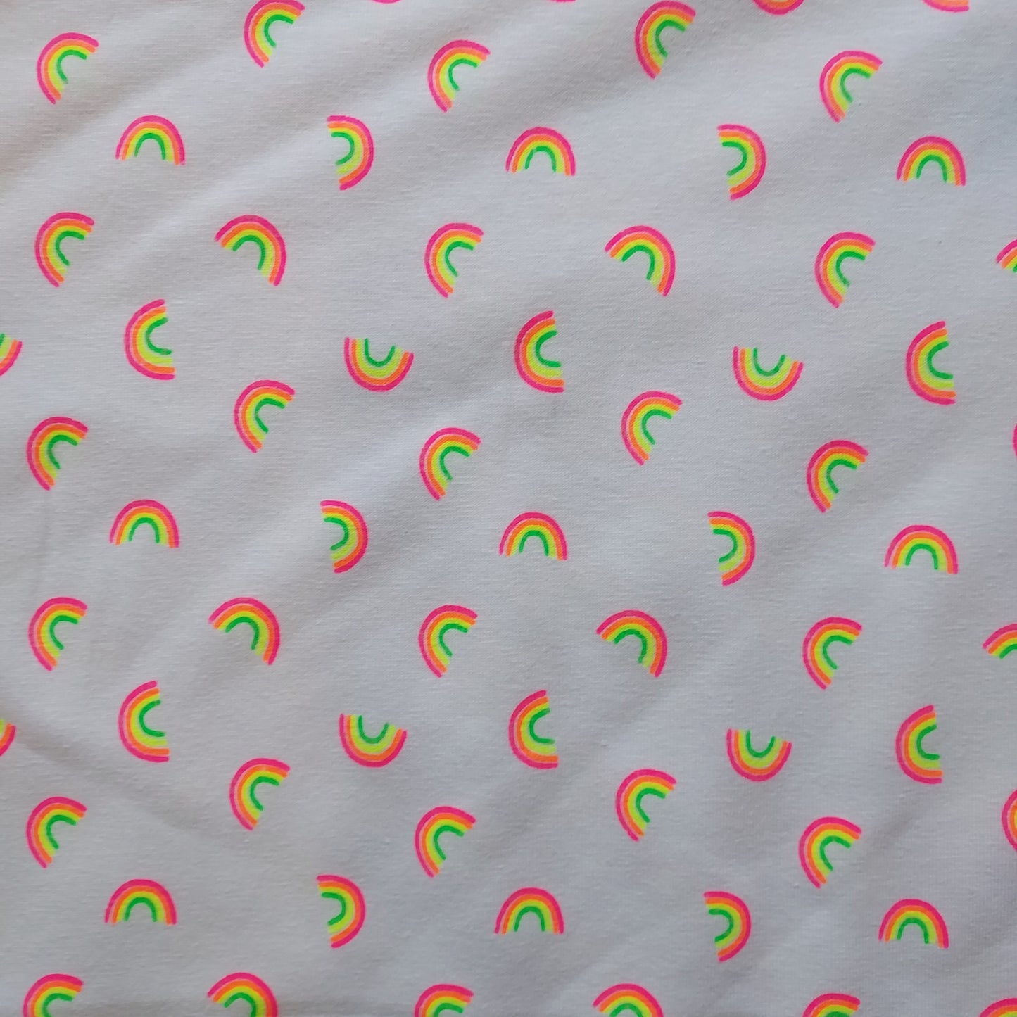 Neon Rainbows Jersey Fabric