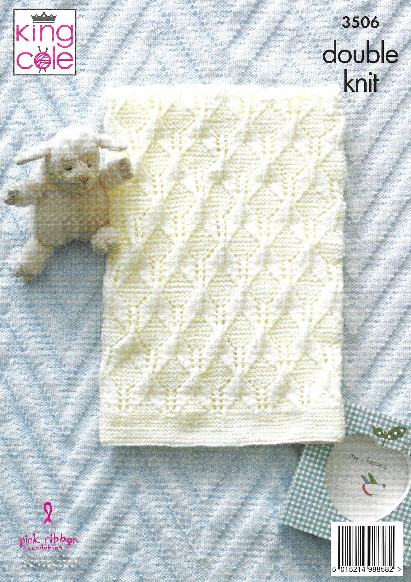 King Cole 3506 Baby Blankets DK Knitting Pattern