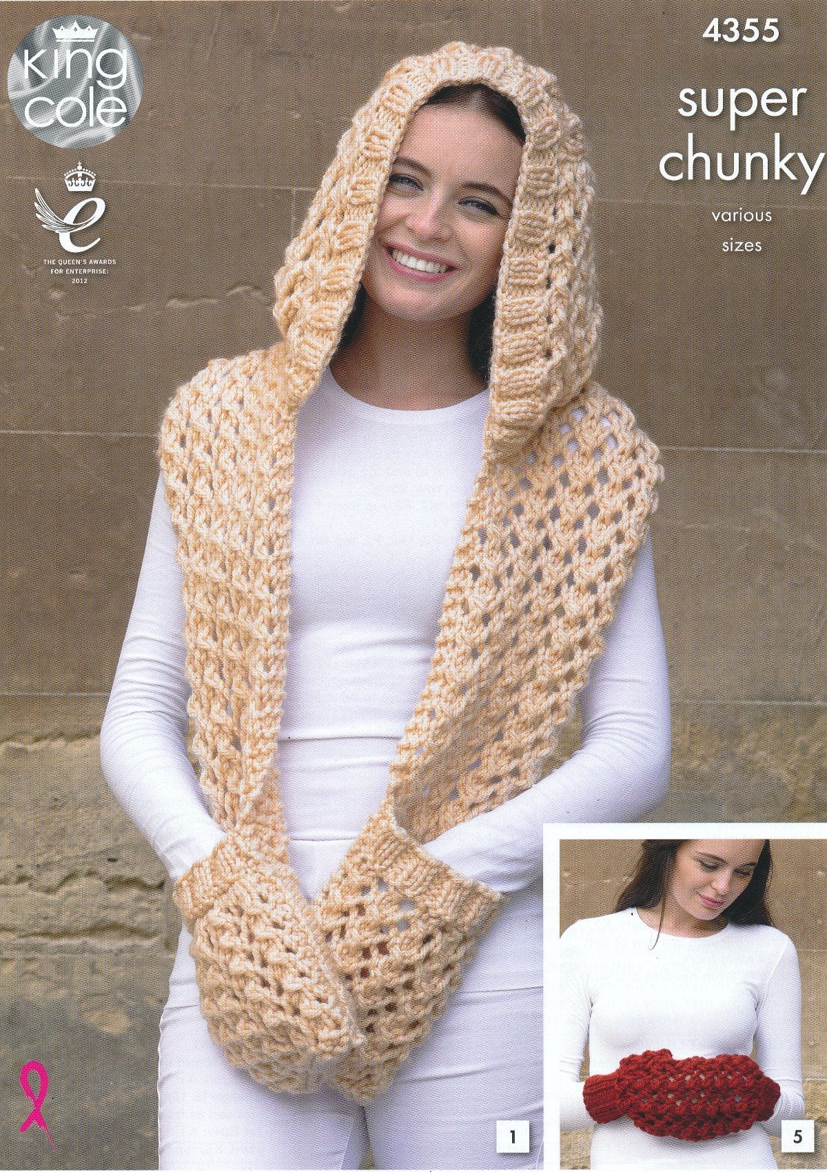 King Cole 4355 Ladies Accessory Winter Essentials Super Chunky Knitting Pattern