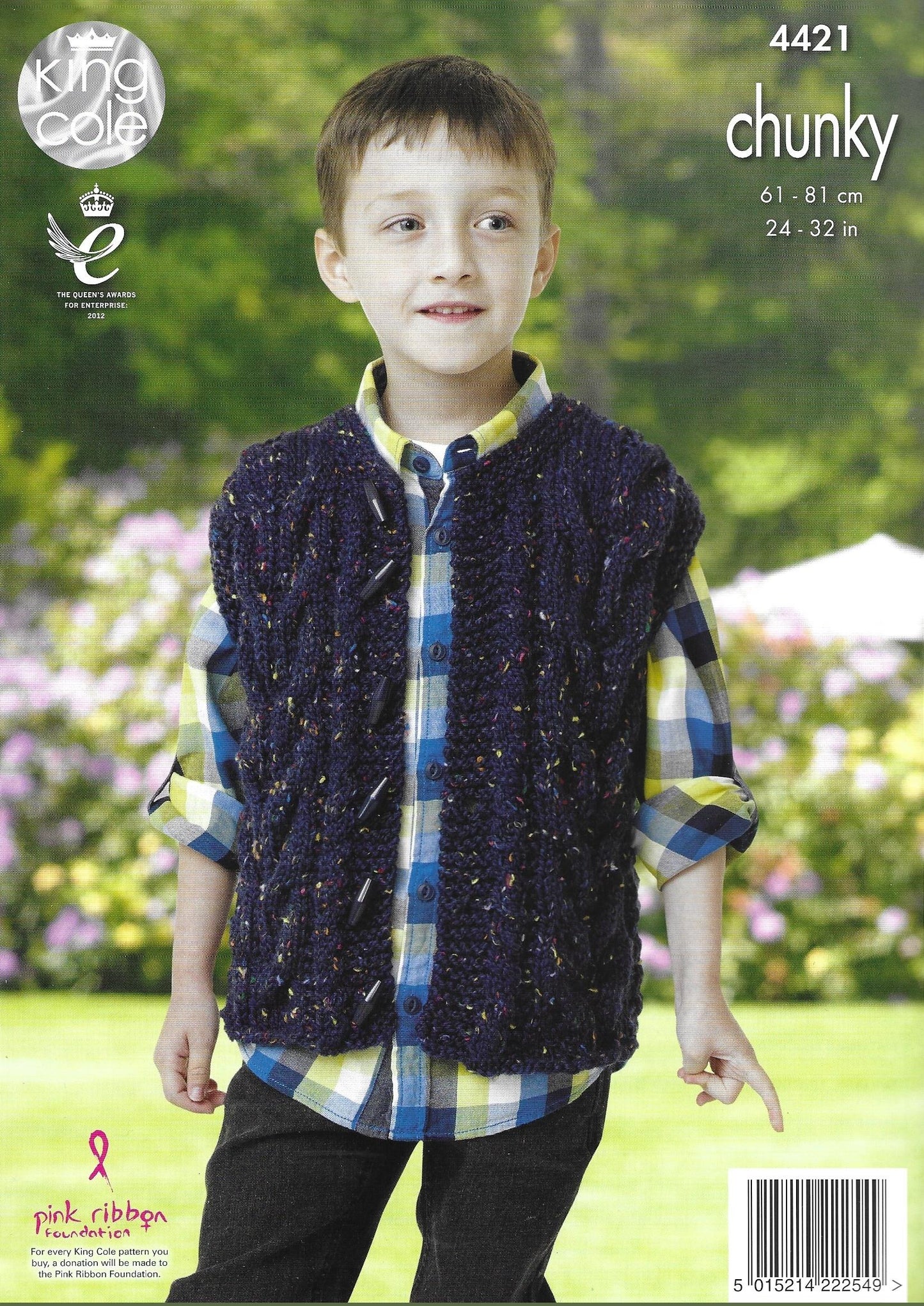 King Cole 4421 Jacket & Gilet Chunky Knitting Pattern