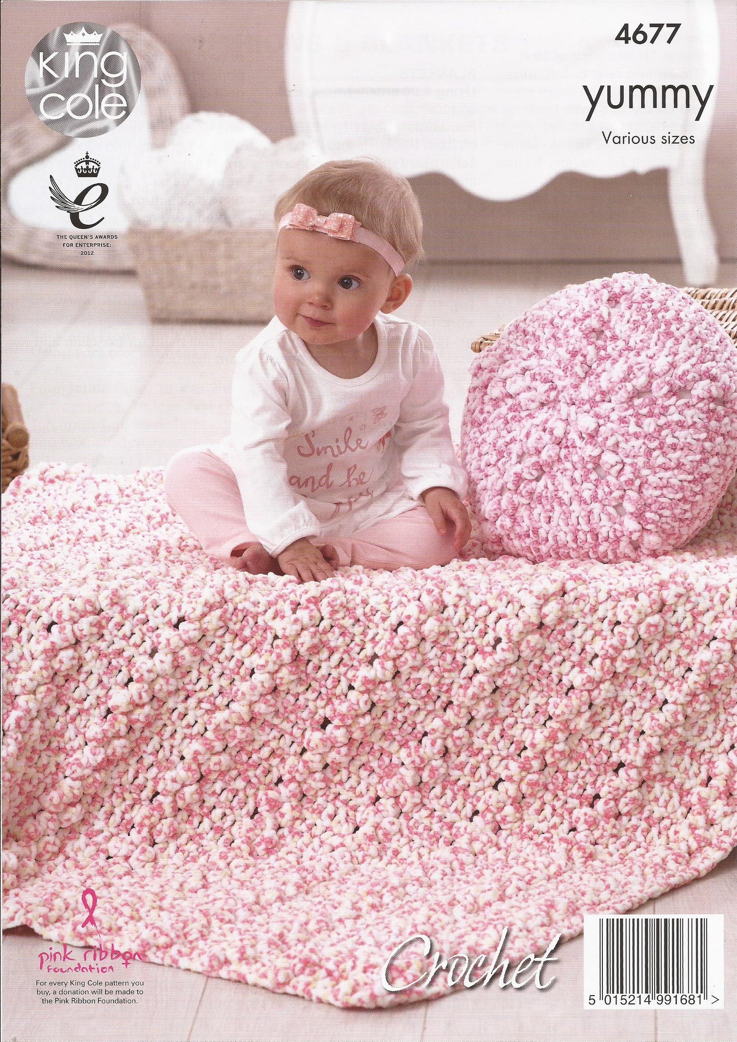 King Cole 4677 Cushions and Blankets Yummy Chunky Crochet Pattern