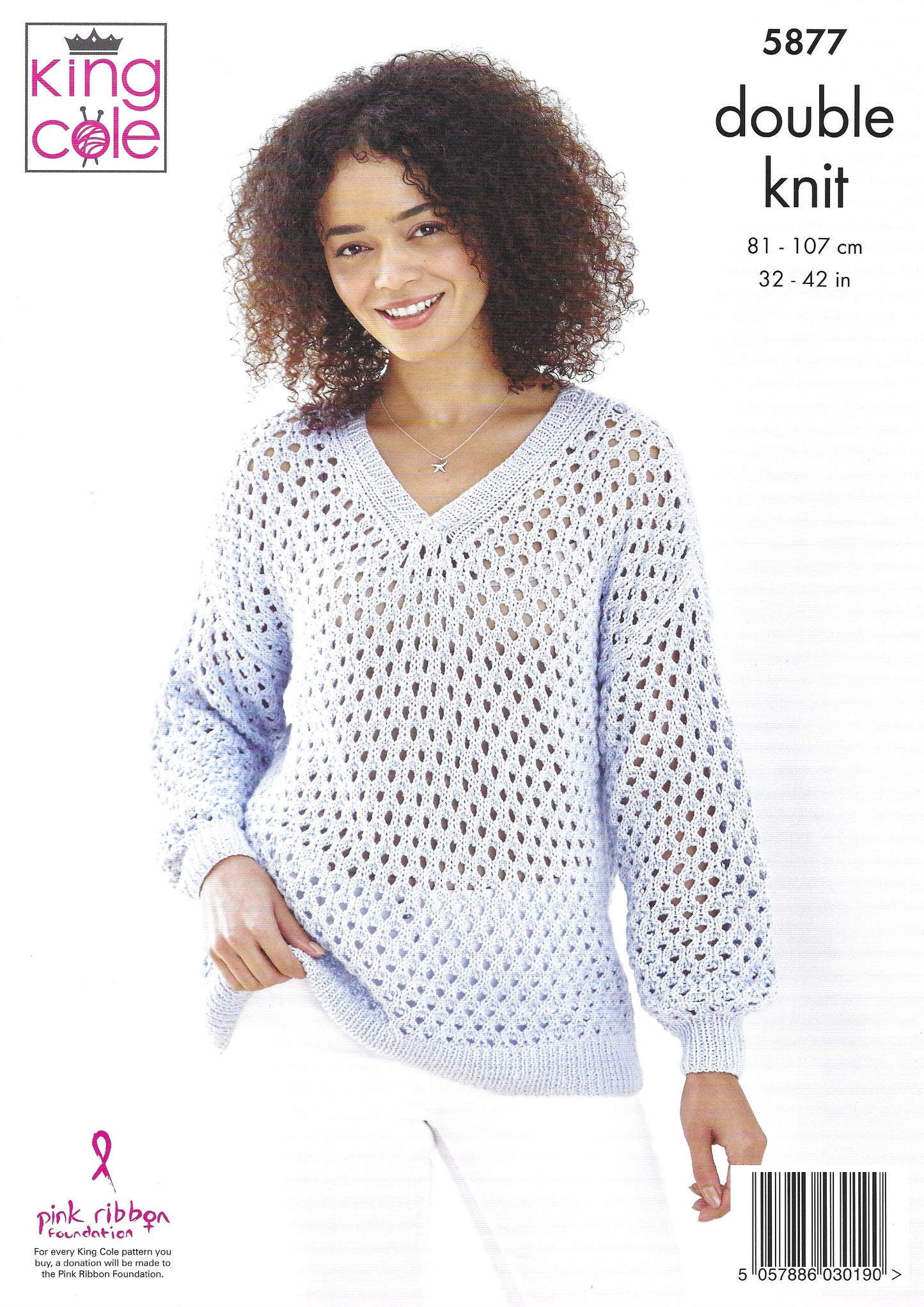 King Cole 5877 Sweaters DK Knitting Pattern
