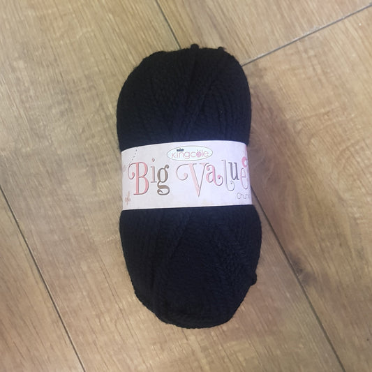King Cole Big Value Chunky Wool 100g - Various Shades