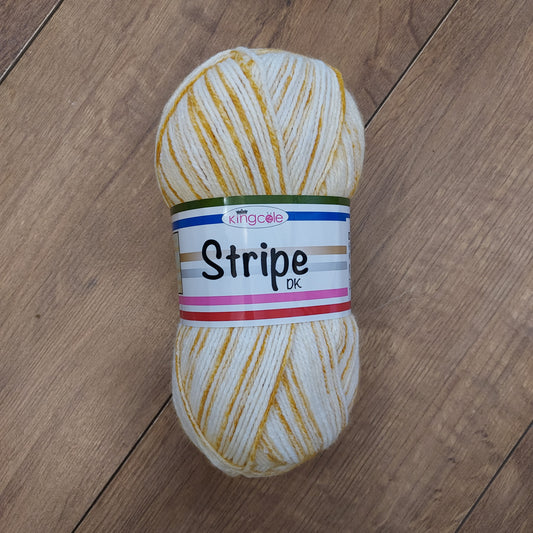 King Cole Stripe Double Knit Wool 100g - Various Shades