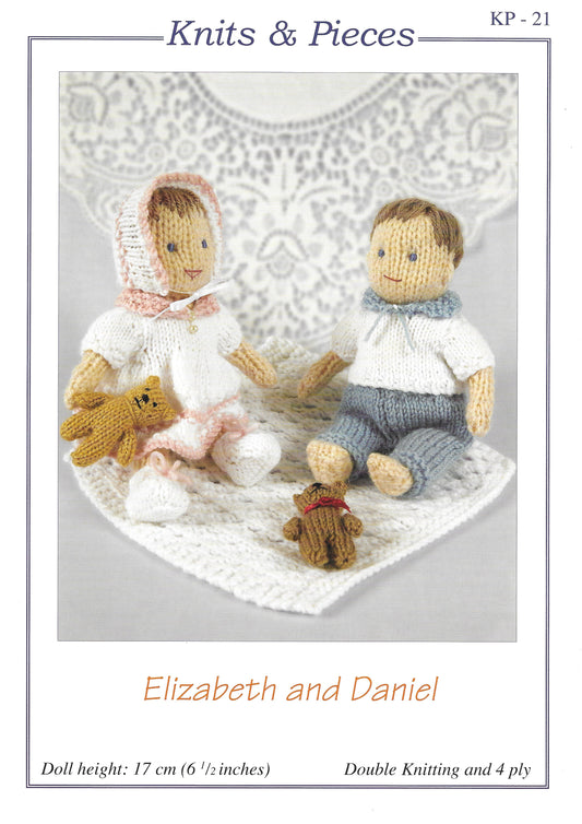 Knits & Pieces 21 Elizabeth & Daniel DK & 4ply Knitting Pattern