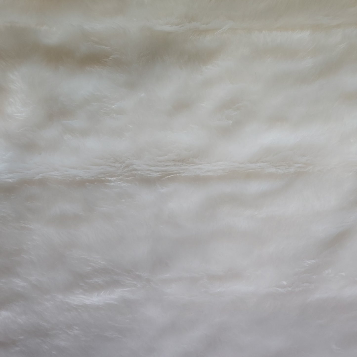 White Faux Fur Fabric 14mm Pile Fabric