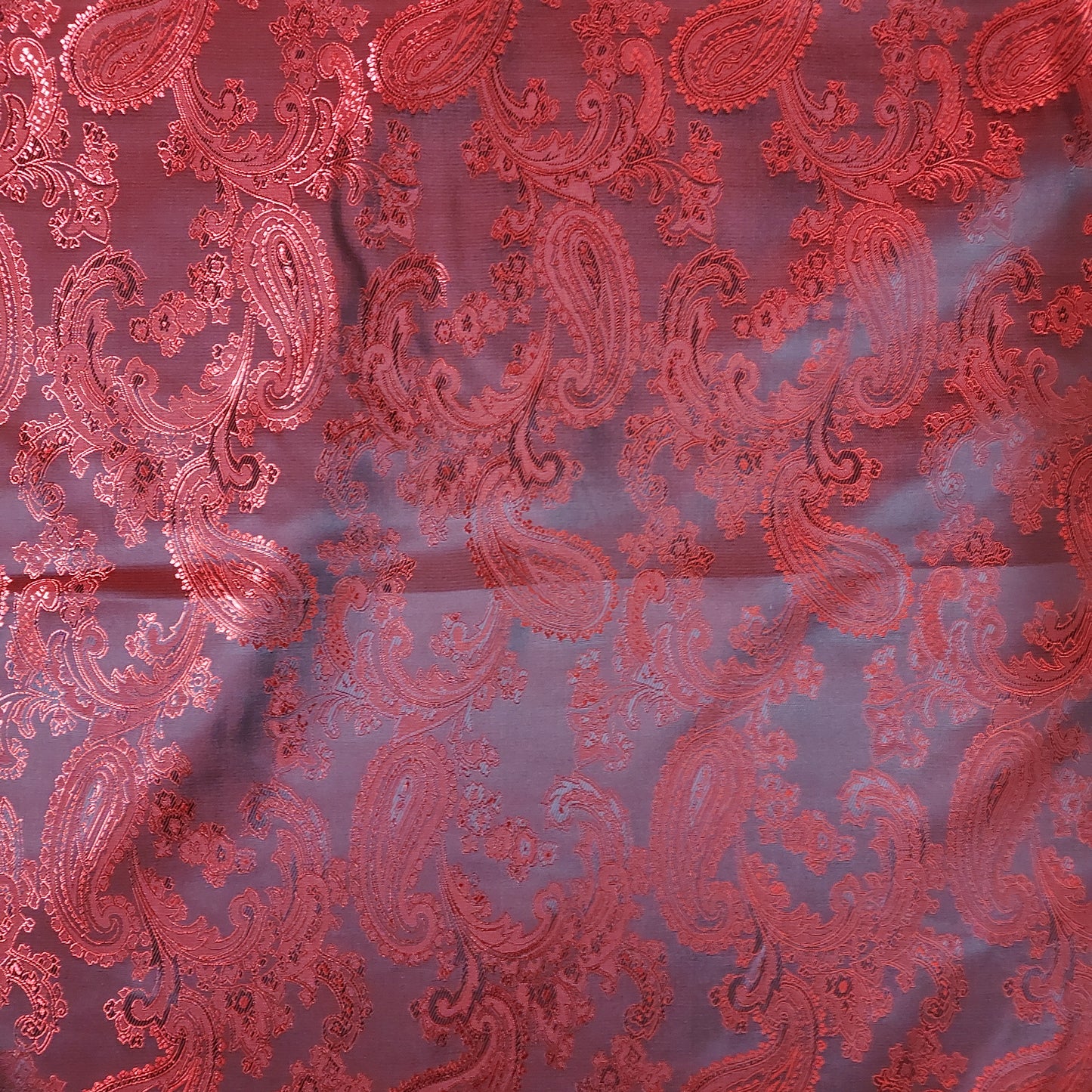 Paisley Jacquard Polyester Lining Fabric - Various Colours