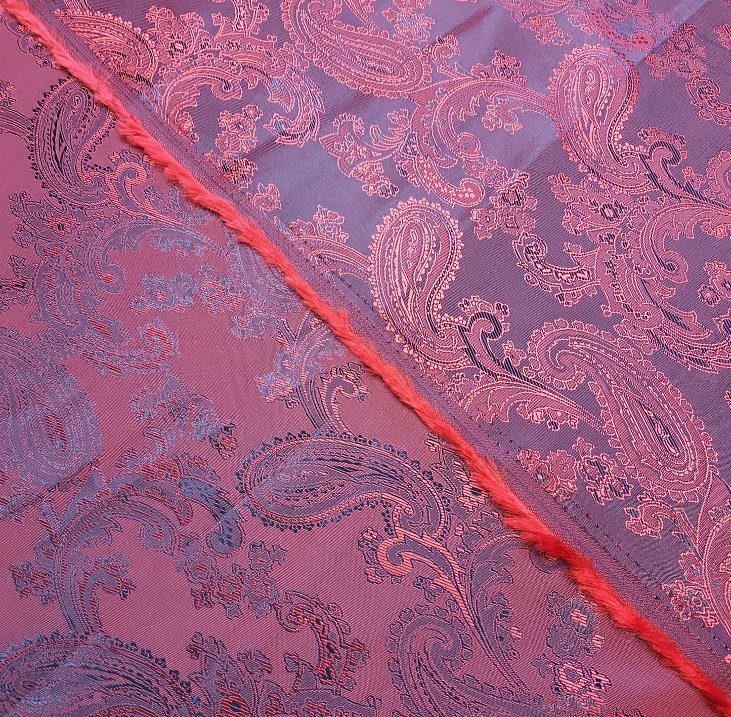 Paisley Jacquard Polyester Lining Fabric - Various Colours