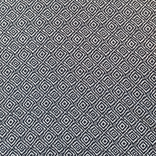 Geometric Diamond Polyester Print Fabric - Various Colours.