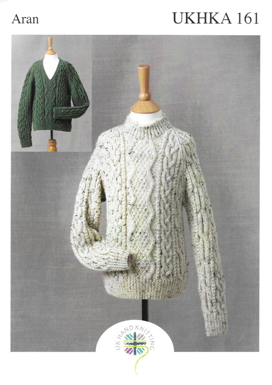 UKHKA 161 Aran Knitting Pattern