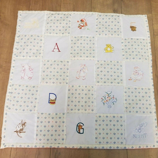 Quilted Baby Blanket - 30" x 30"