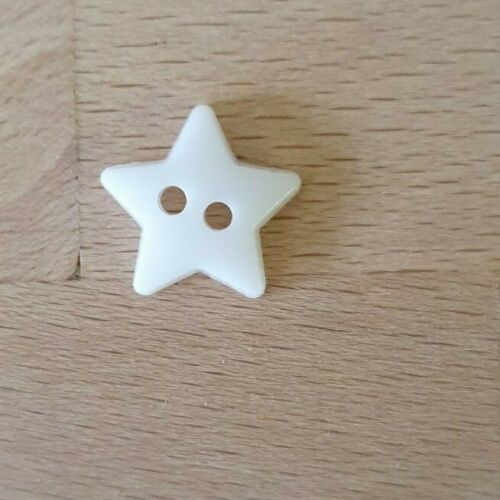 Plastic 2 Holed Star Buttons