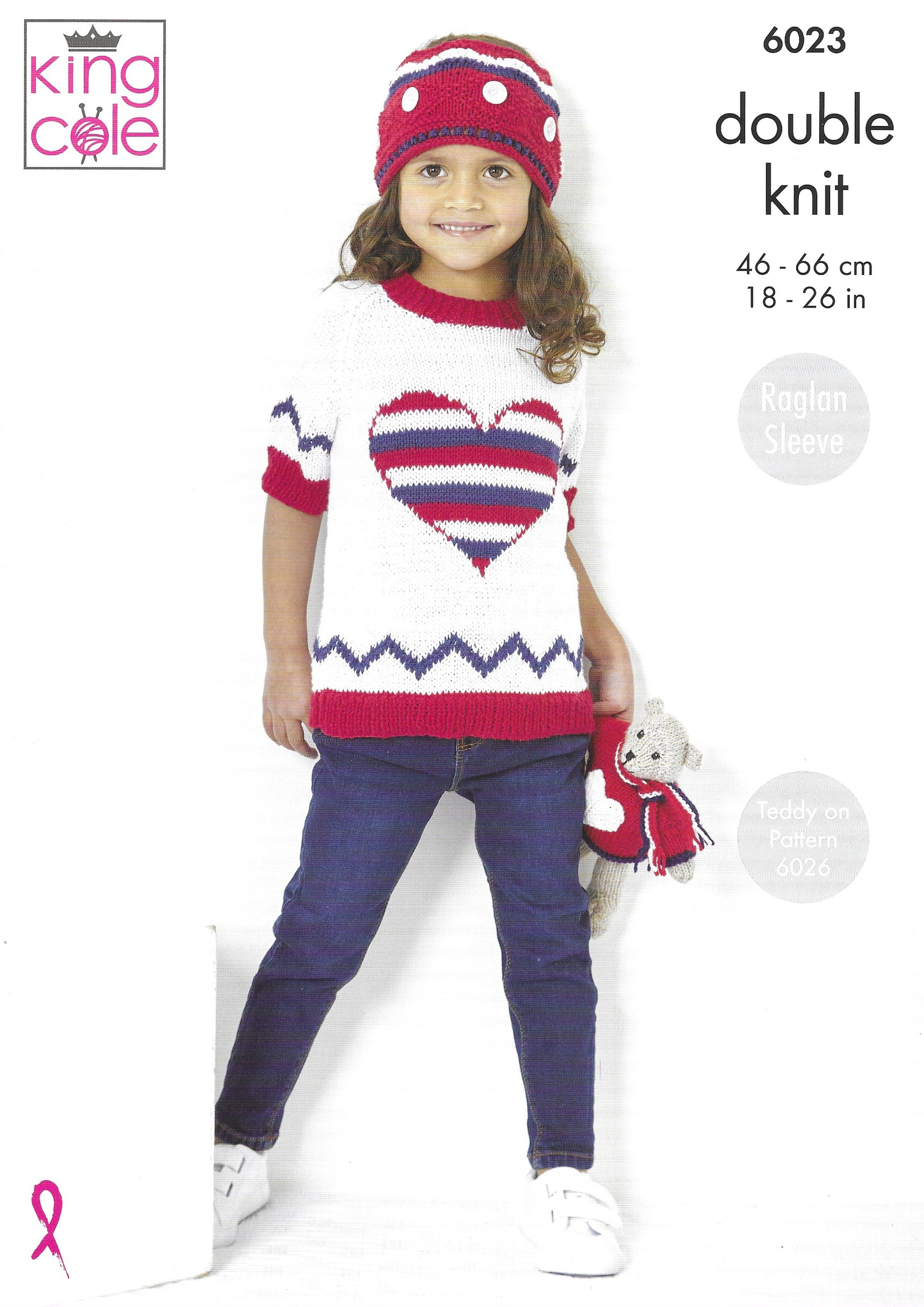 King Cole Childs Sweater, Hoodie & Crown Knitting Pattern 6023 - Double Knit King Cole Childs Sweater, Hoodie & Crown Knitting Pattern 6023 - Double Knit