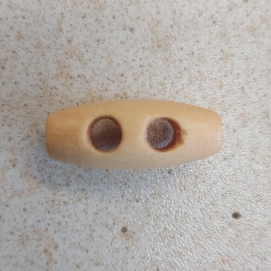 Wooden Toggle Button - 25mm