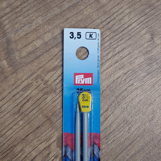 Prym Aluminium Single Pointed Knitting Needles Knitting Pins - 25mm Length