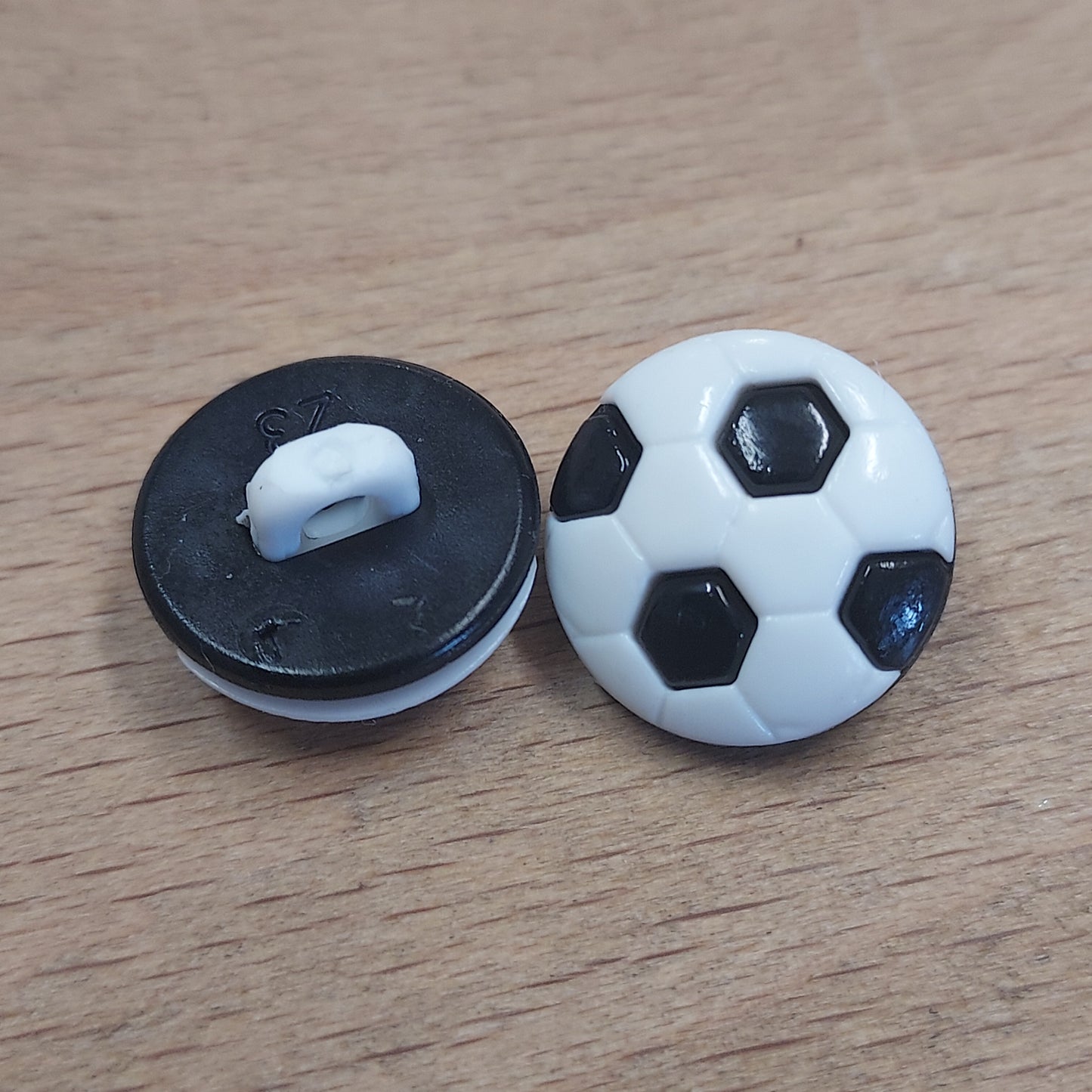 Plastic Football Buttons 13mm - Various Colours