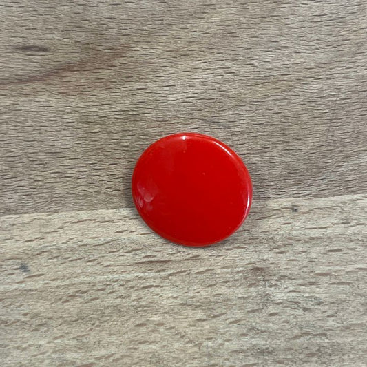 Red Round Shank Button - Various Sizes