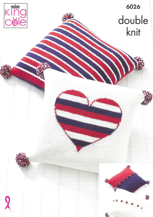 King Cole 6026 Accessories and Soft Furnishings DK Knitting Pattern